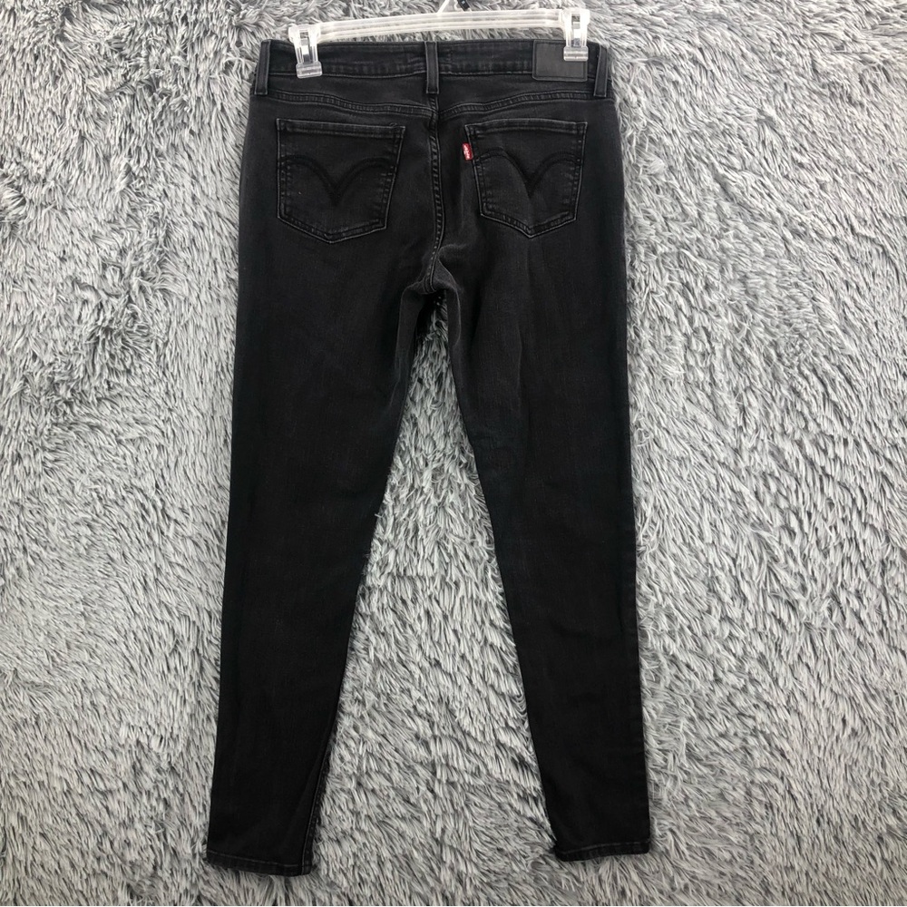 Levi Strauss Jeans Womens Size 31 Black 535 Super Skinny